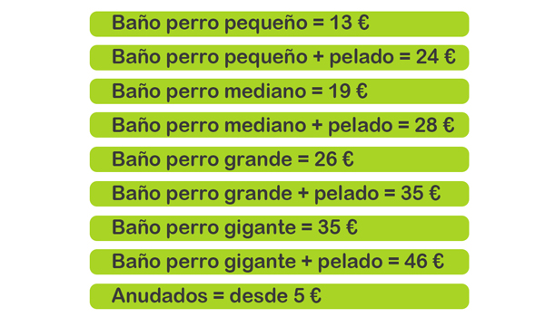 Peluqueria canina barata en Jaen